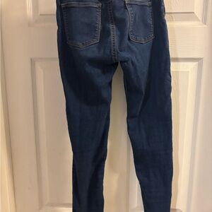Old Navy Blue Skinny Jeans Stretchy Fit Elastic Waist